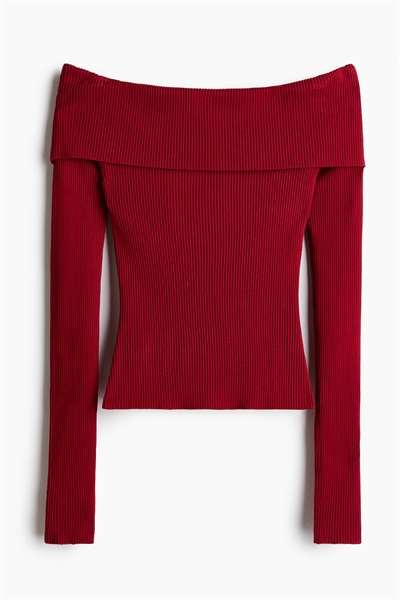 Топ без плеч из ребристого трикотажа 1237775007