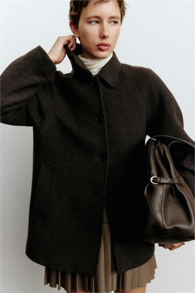 Автомобильное пальто из шерстяного бленда 1303229001