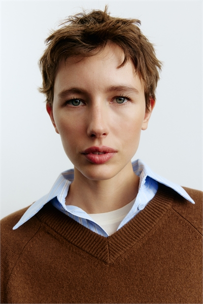 Джемпер из шерсти в стиле оверсайз 1306837002