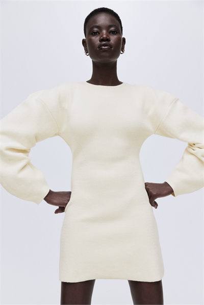 Платье из вискозного трикотажа в рубчик 1322077002