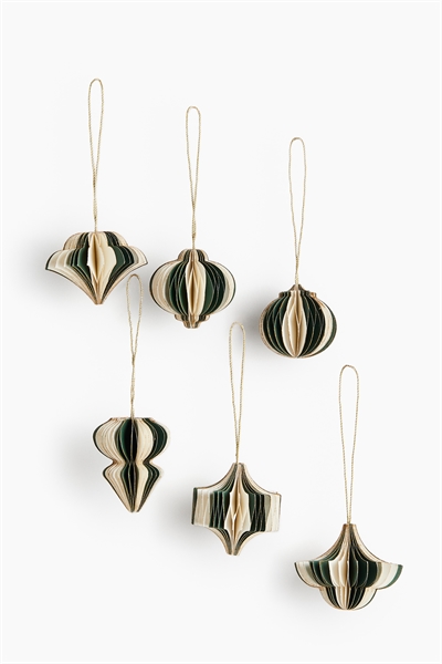 Бумажные рождественские украшения в 6 упаковках 1293864003