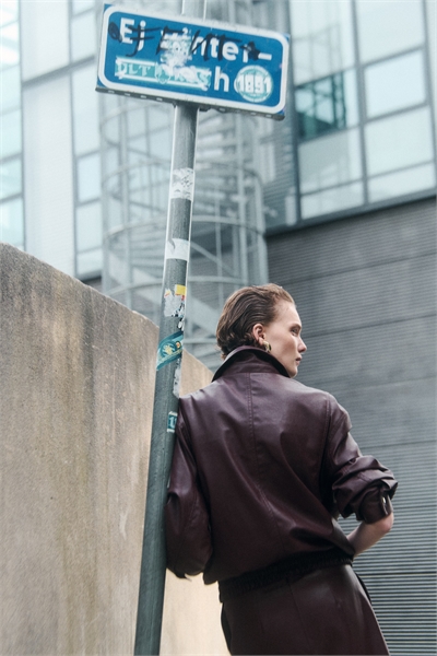 Куртка из искусственной кожи, оверсайз 1308355001