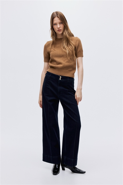 Широкие джинсы с высокой лодыжкой 1302277004