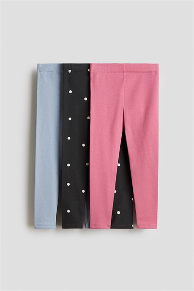 Леггинсы из джерси с начесом внутри в количестве 3 штук 1193337015