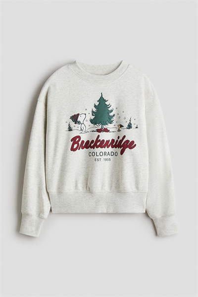 Толстовка с принтом в стиле оверсайз 1320155002