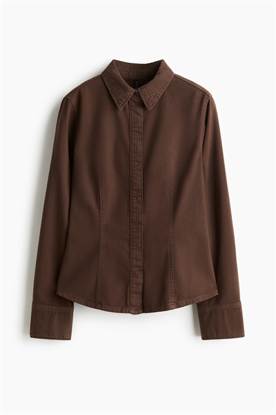 Облегающая джинсовая рубашка 1298810004