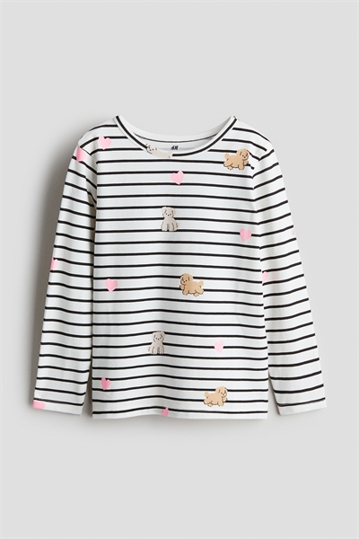 Топ из принтованного джерси 1303341013