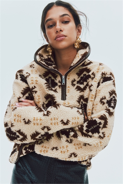 Плюшевая толстовка на молнии 1303559002