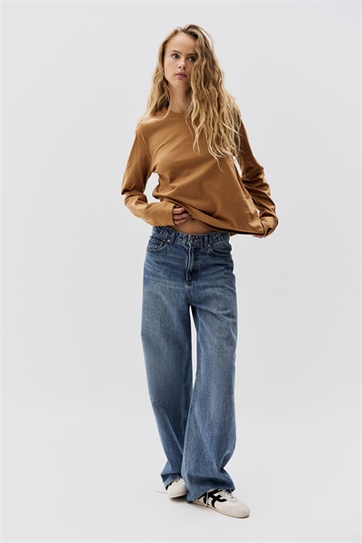 Хлопковый топ с длинными рукавами 1304335003