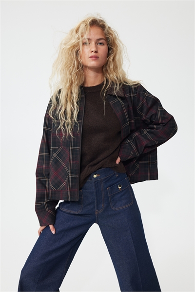 Куртка из саржи с вельветовым воротником 1308173002