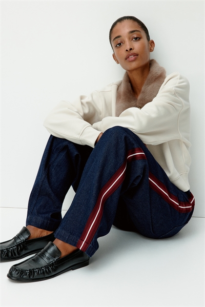 Джинсовые брюки со шнурком 1311216001