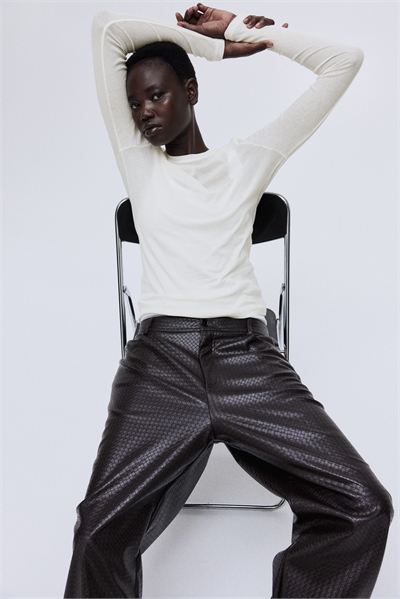 Ребристый топ из хлопка пима 1297207005