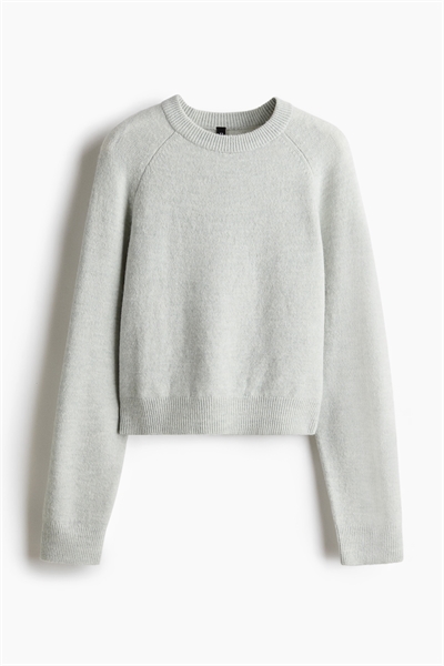 Короткий джемпер тонкой вязки 1246233007