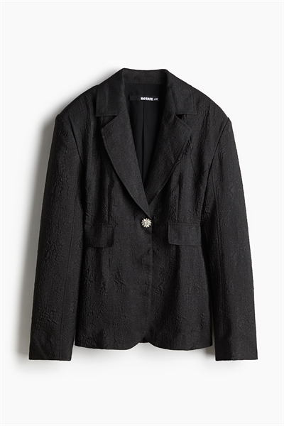 Блейзер из крепдешина с бижутерными пуговицами 1265883001