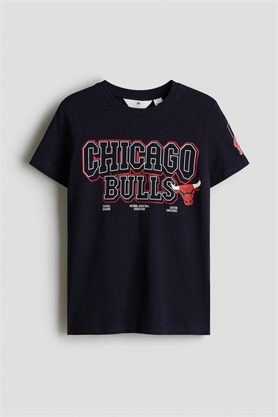 Футболка из хлопка с принтом 1296336020