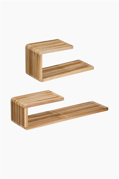 Настенные полки из переработанной древесины 1334365001