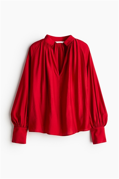 Блузка с воздушными рукавами 1246115004