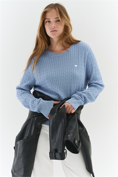 Джемпер из трикотажа с "косами" 1302100005