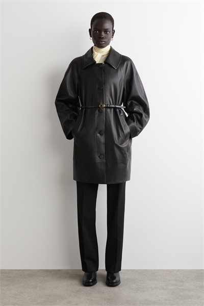 Скульптурная кожаная куртка 1314430001