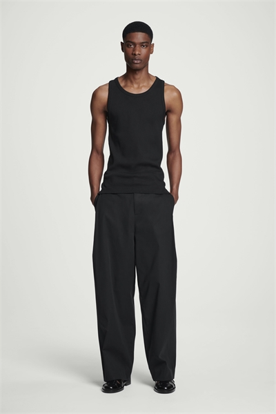 Широкие брюки с защипами, хлопок 1235443001