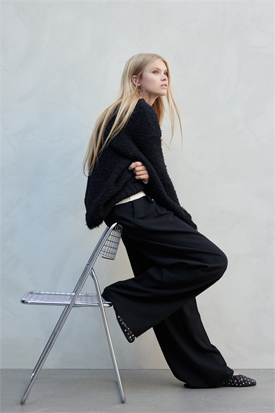 Джемпер из пушистого трикотажа 1229922003