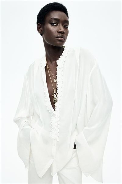 Блузка из крепа 1282777001