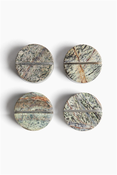 Набор из четырех мраморных подставок для карточек артикул 1309098002