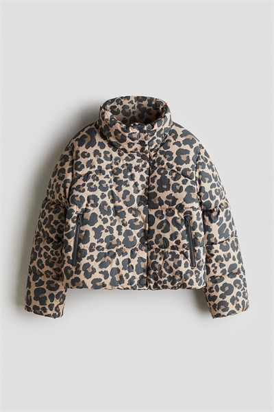 Куртка-пуховик с принтом 1294350001