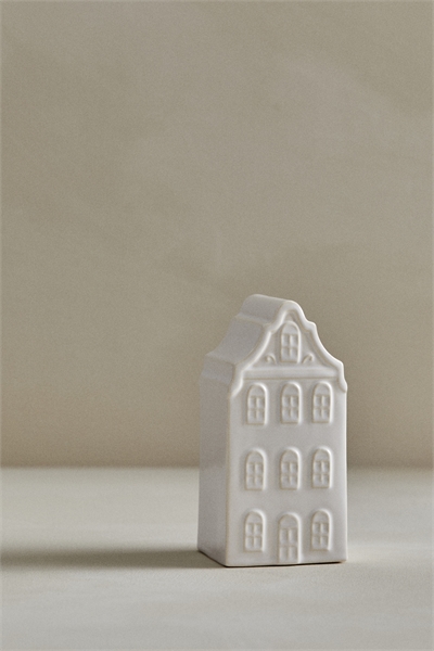 Рождественское украшение из керамики в форме домика 1299143002