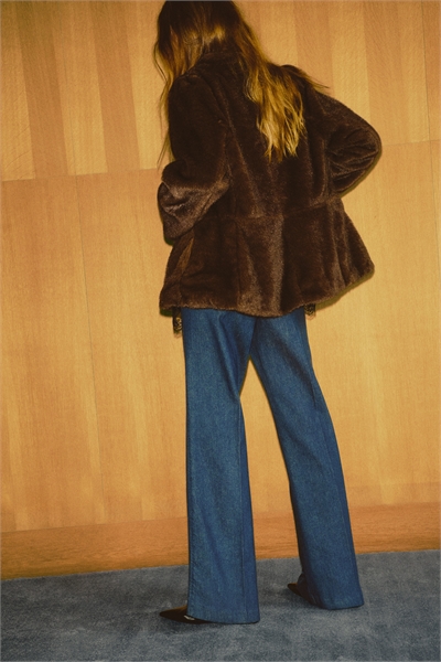 Расклешенные высокие джинсы 1301148003