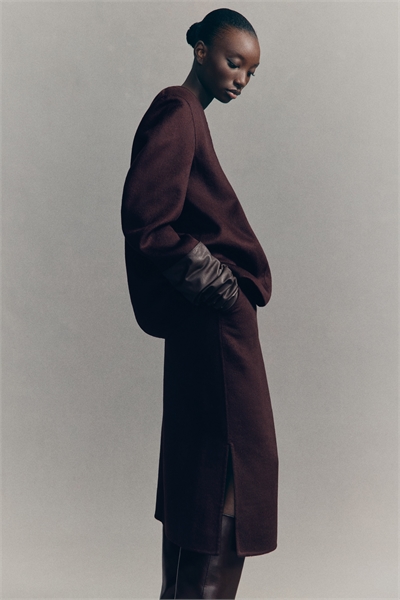 Юбка-карандаш из шерстяного бленда 1301466001