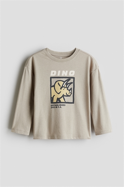 Хлопковая футболка с узором 1304057017