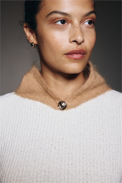 Шарф-треугольник из мохеровой смеси 1307237003