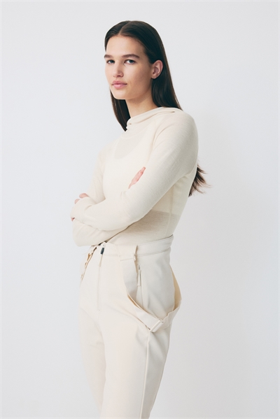 Шерстяной спортивный топ с капюшоном 1248290003