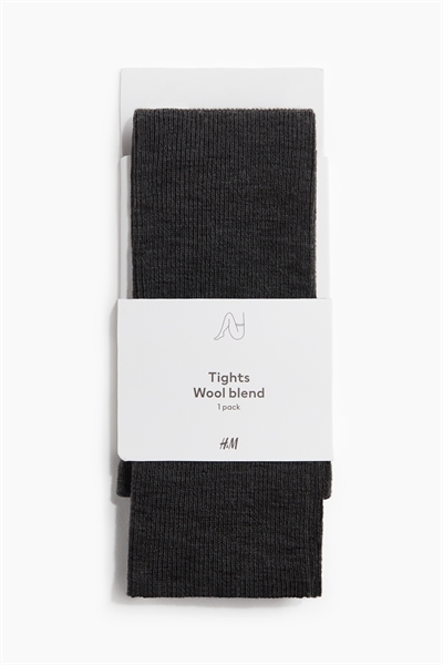 Колготки из шерстяной смеси с ребристой вязкой 1305250002