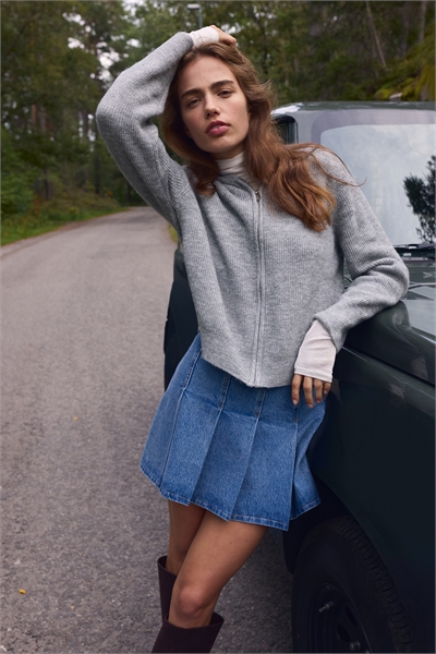 Кардиган на молнии с капюшоном 1306537003