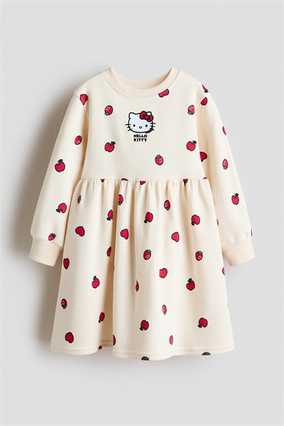 Платье из принтованной толстовки 1316236005