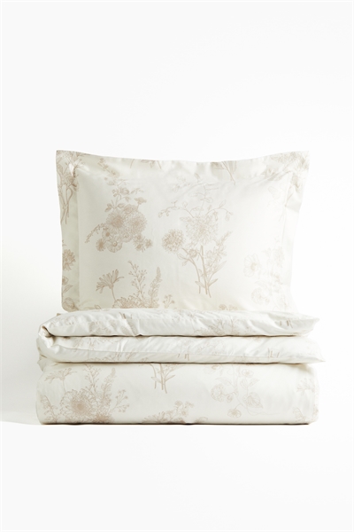 Комплект односпального постельного белья из хлопкового сатина 1255464004