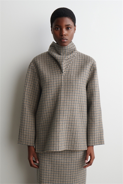 Клетчатая блузка из шерсти 1318923001