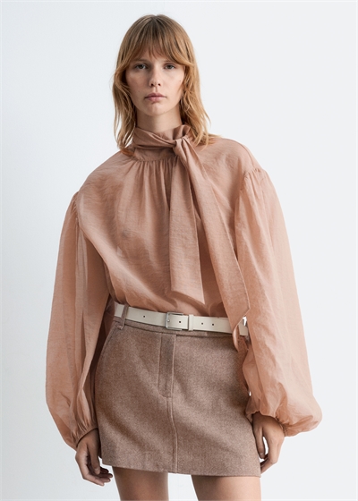 Шерстяная мини-юбка 1288371001