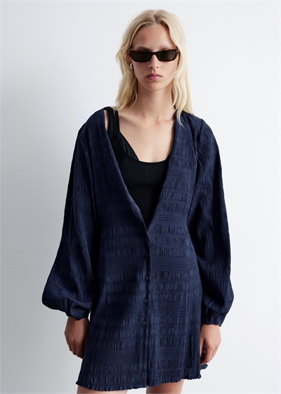 Мини-платье с воздушными рукавами 1292091001