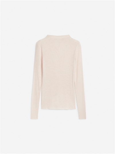 Топ из шерсти с ребристой вязкой 1260951001