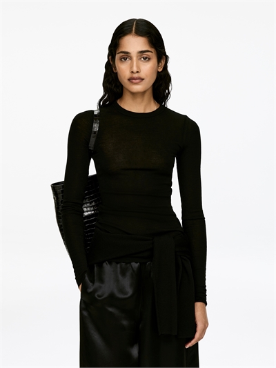 Мериносовый топ с длинными рукавами 0630664001