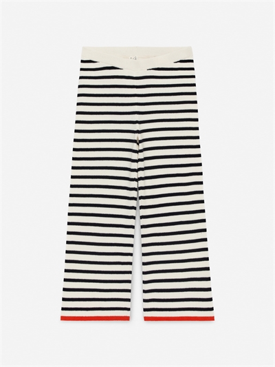 Брюки с ребристой вязкой 1259690001