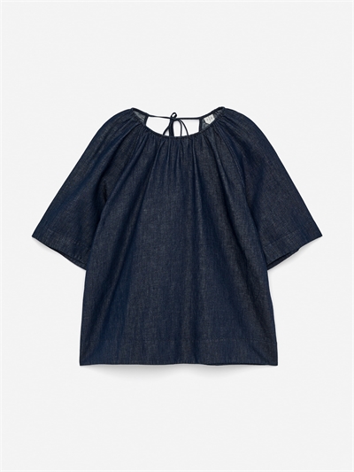 Блузка из денима с начесом 1270874001