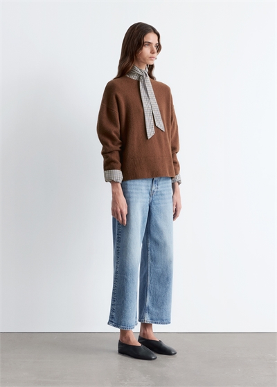 Джемпер из расслабленного трикотажа 1089897072