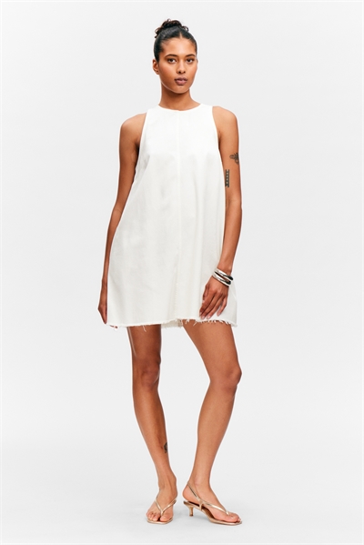 Мини-платье из хлопкового твила без рукавов 1294729001