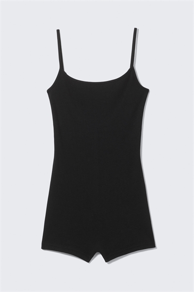 Ребристый приталенный комбинезон 1281172001