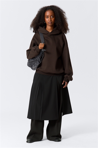 Худи оверсайз из плотного хлопкового флиса 1301859003