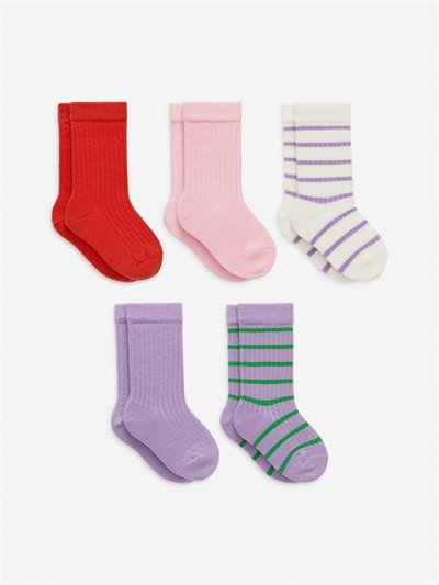 Детские носки с ребристой вязкой, 5 пар 1011050019